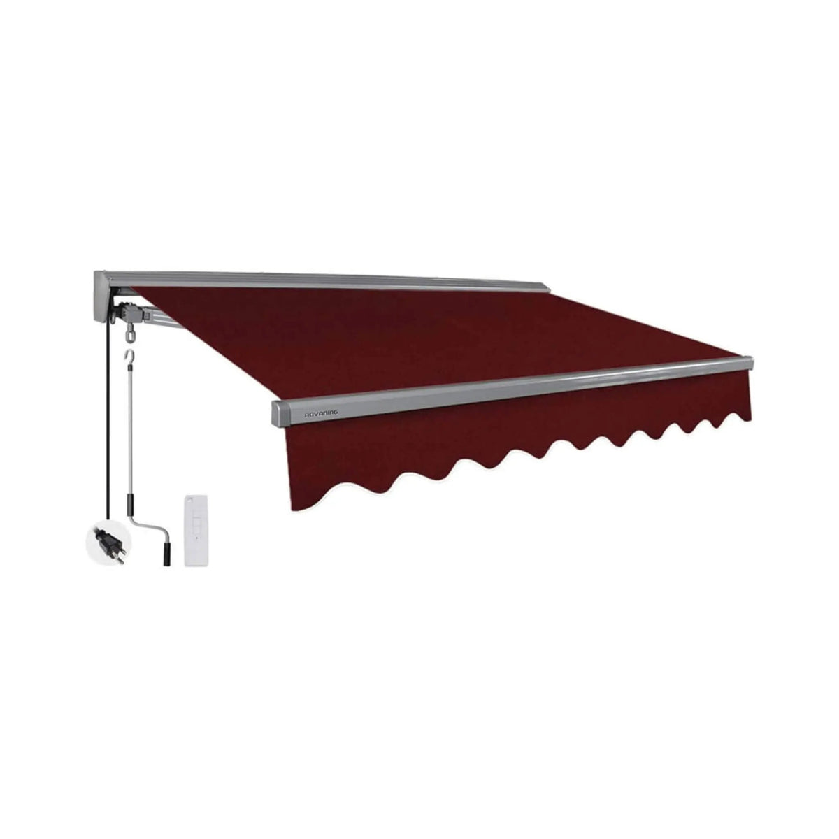 Retractable Sun Shade Awning | Advaning Classic Series | 100% Acrylic Fabric | Fully Assembled