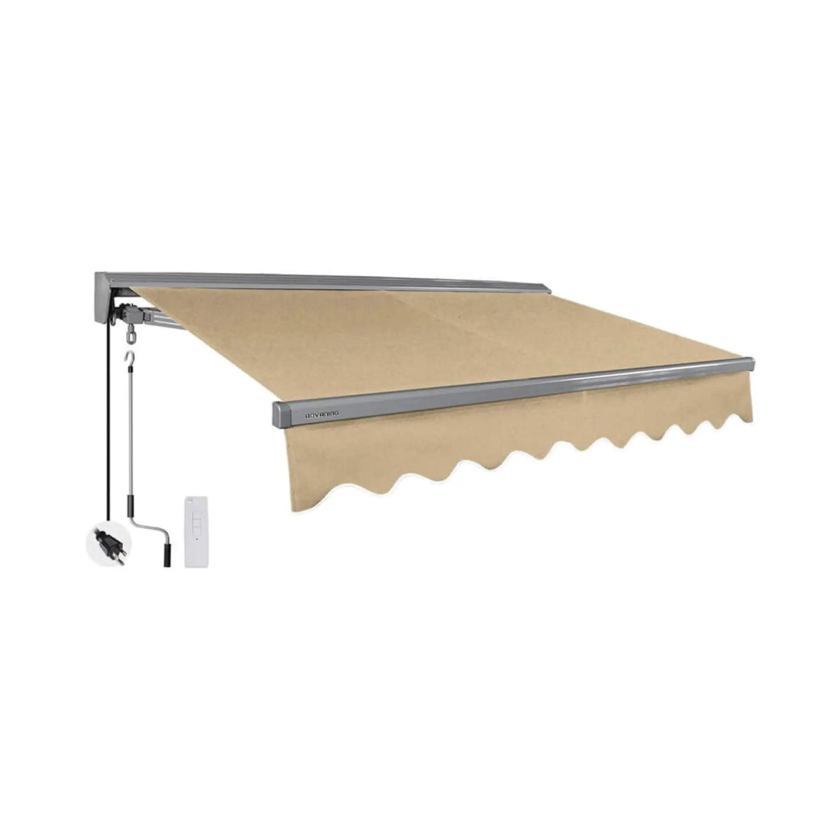 Retractable Sun Shade Awning | Advaning Classic Series | 100% Acrylic Fabric | Fully Assembled