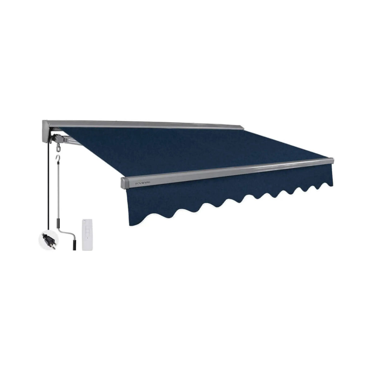 Retractable Sun Shade Awning | Advaning Classic Series | 100% Acrylic Fabric | Fully Assembled