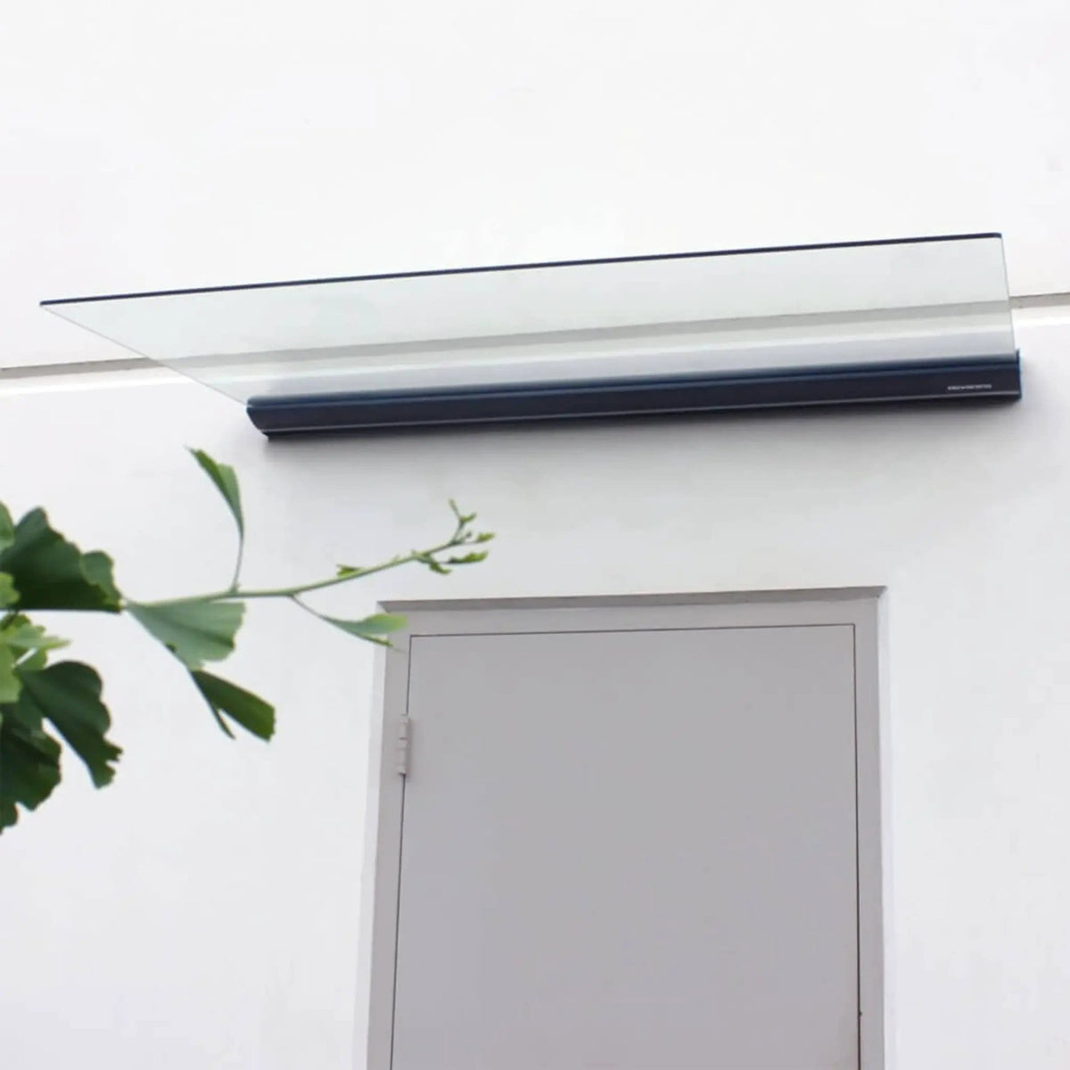 Tempered Glass Awning | Advaning GA Series | Single Clamp Bracket | Stainless Steel Hardware