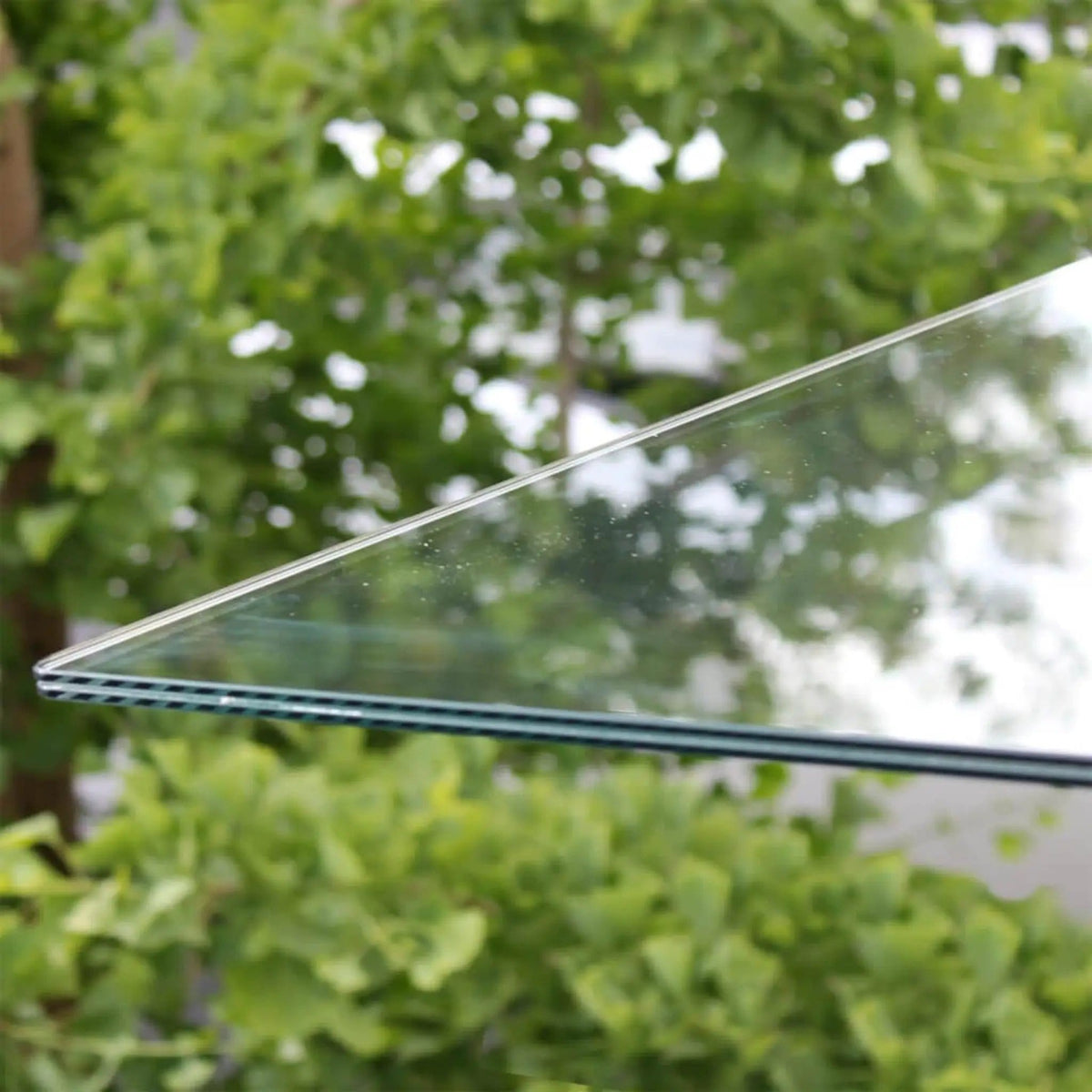 Tempered Glass Awning | Advaning GA Series | Single Clamp Bracket | Stainless Steel Hardware