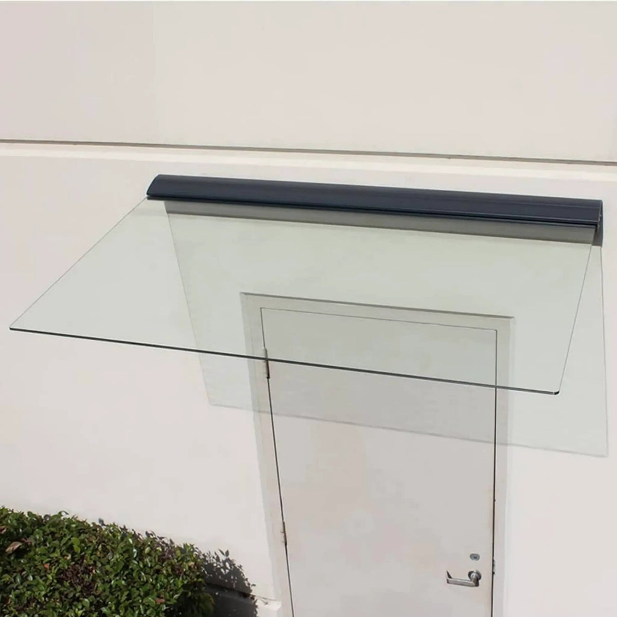 Tempered Glass Awning | Advaning GA Series | Single Clamp Bracket | Stainless Steel Hardware