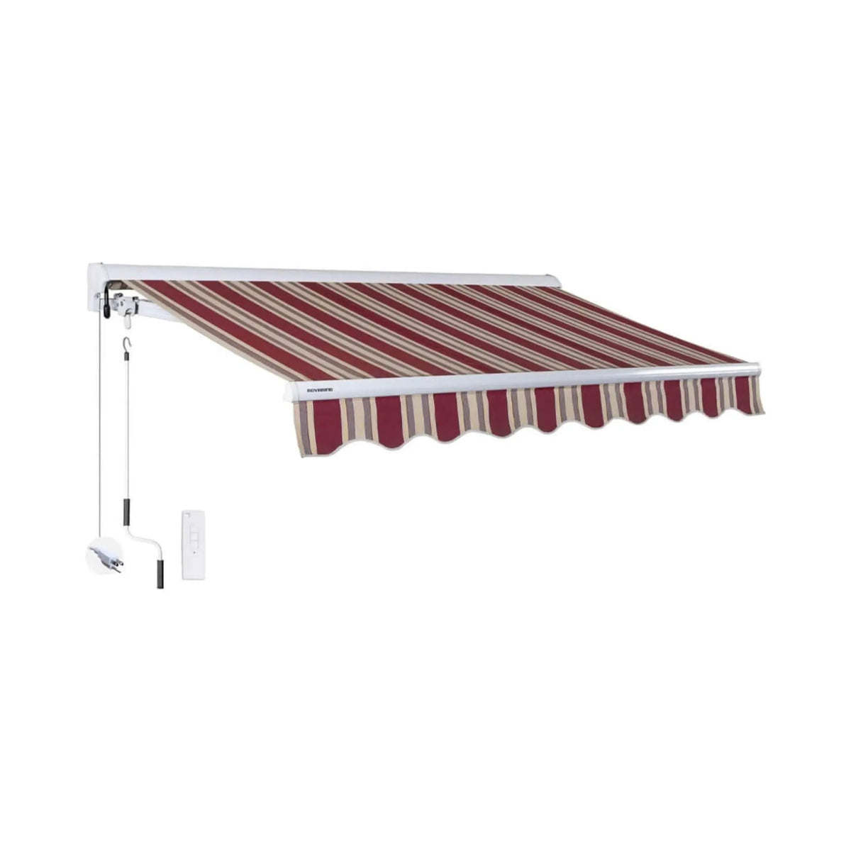 Retractable Sun Shade Awning | Advaning Luxury Series | 316 Stainless Steel Cables | Solution-Dyed Acrylic