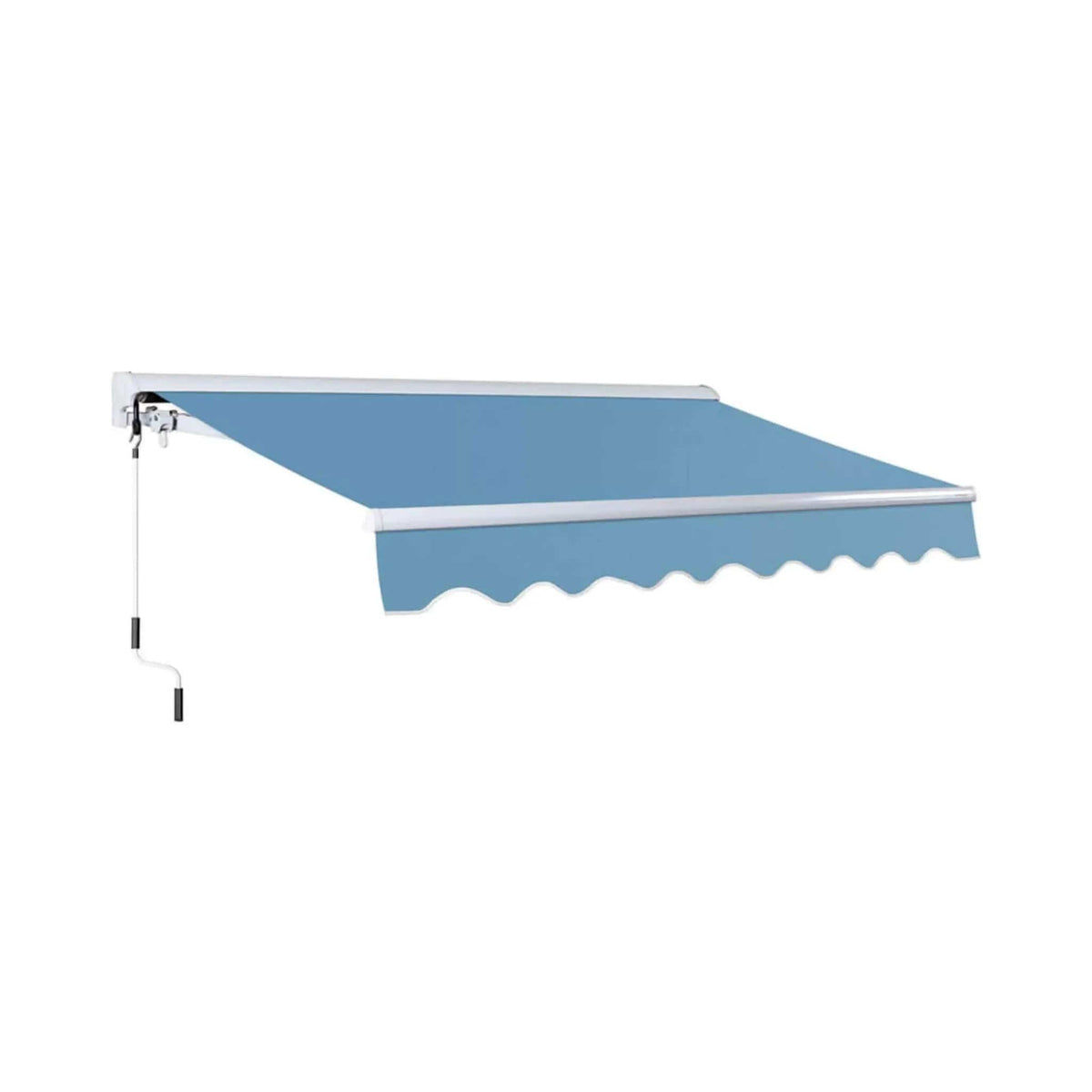 Retractable Sun Shade Awning | Advaning Luxury Series | 316 Stainless Steel Cables | Solution-Dyed Acrylic