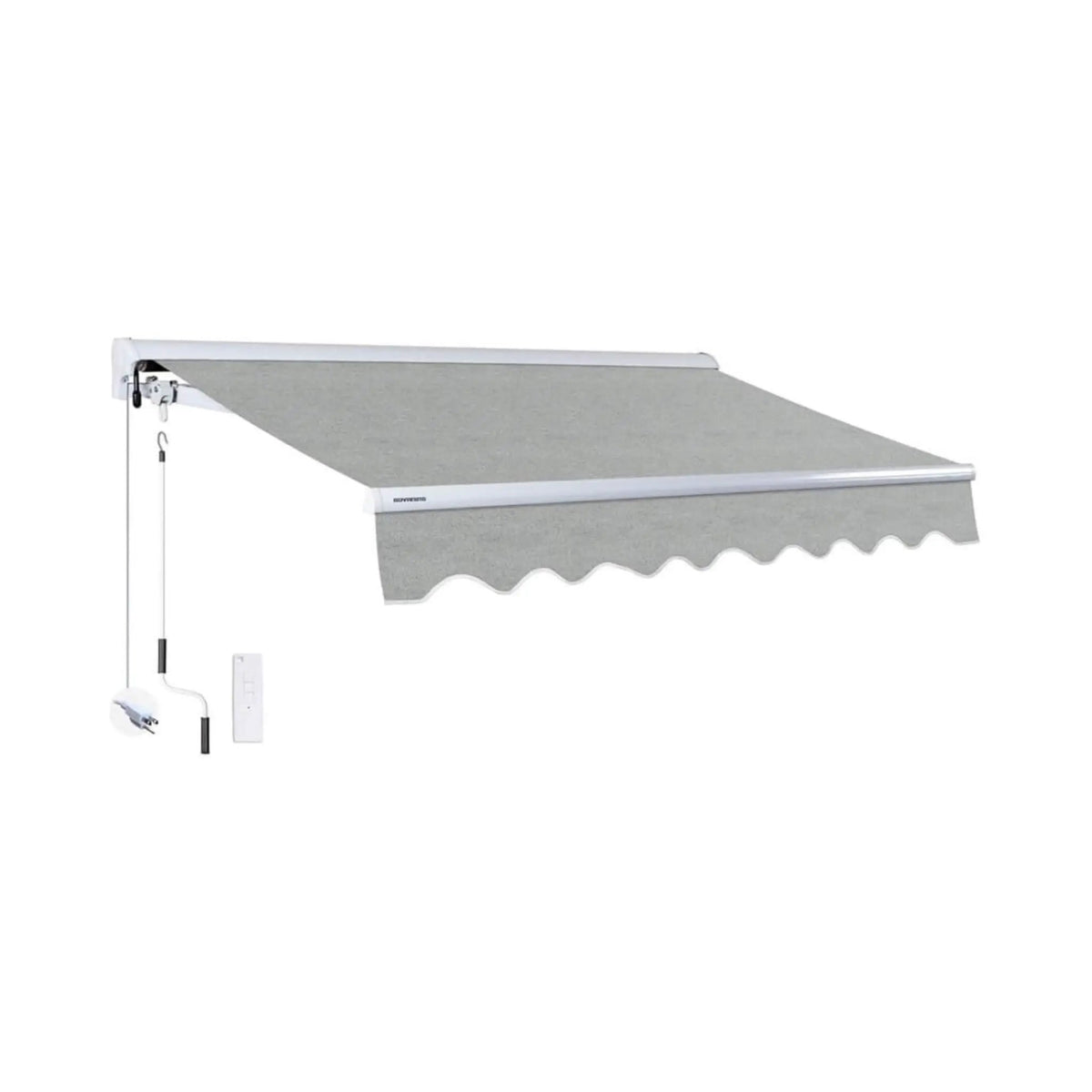 Retractable Sun Shade Awning | Advaning Luxury Series | 316 Stainless Steel Cables | Solution-Dyed Acrylic