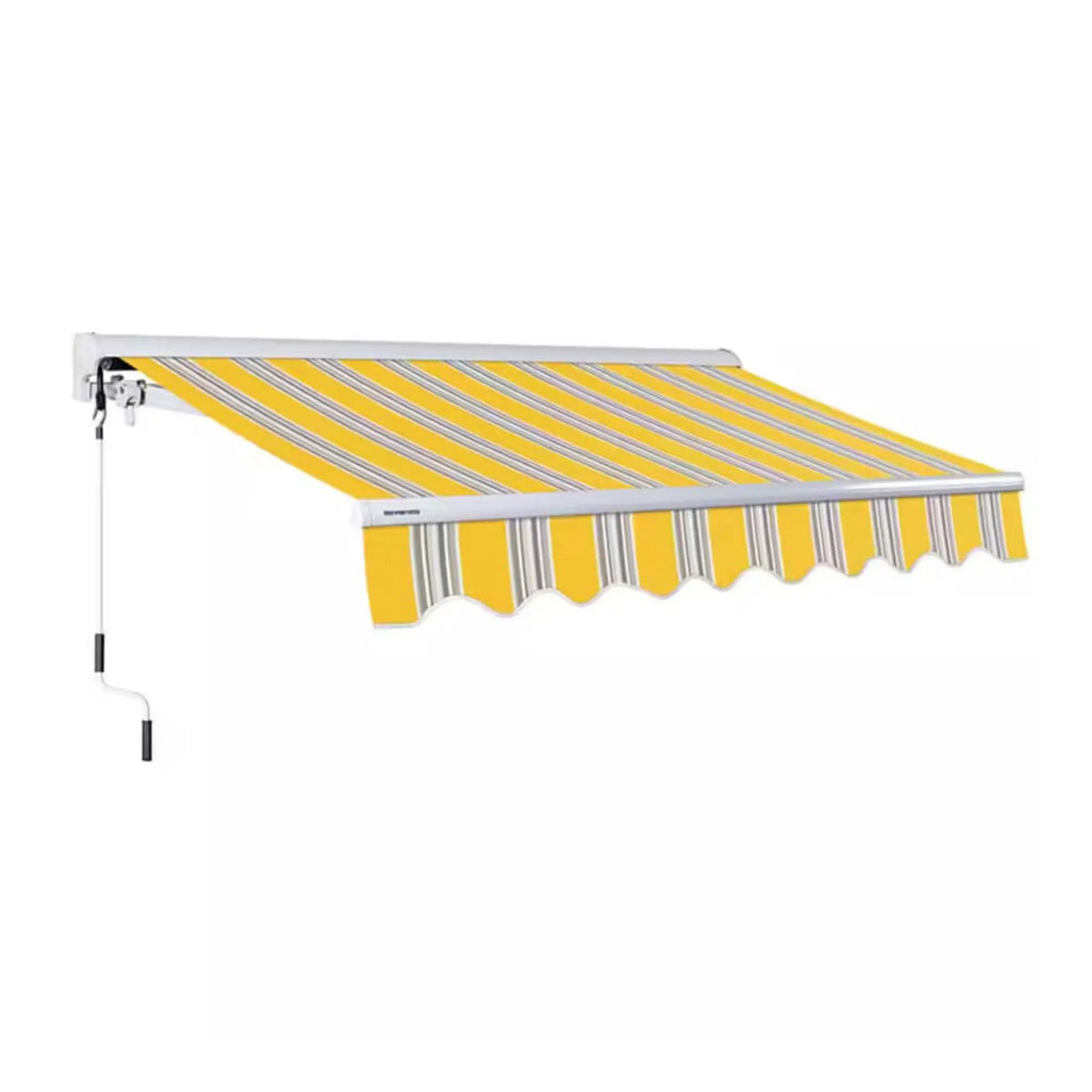 Retractable Sun Shade Awning | Advaning Luxury Series | 316 Stainless Steel Cables | Solution-Dyed Acrylic