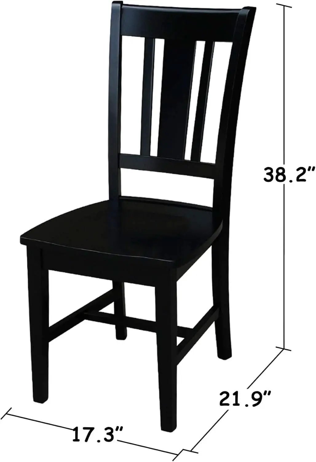 San Remo Splatback Dining Chairs Set Of Two, Black from PriceLows™
