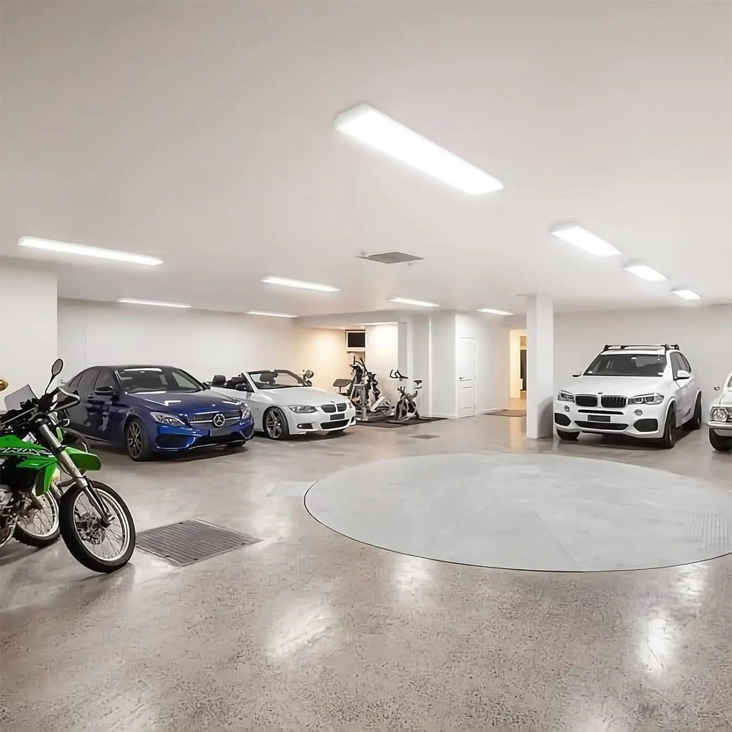 4Ft LED Wraparound Ceiling Light 4000K For Garage Workshop from PriceLows™