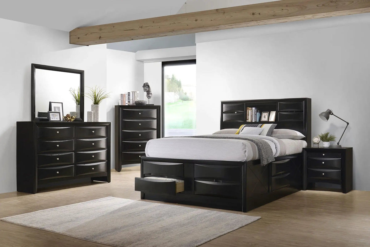 Briana 5-piece Eastern King Bedroom Set | 5-Piece Set | Bedroom Furniture | Black