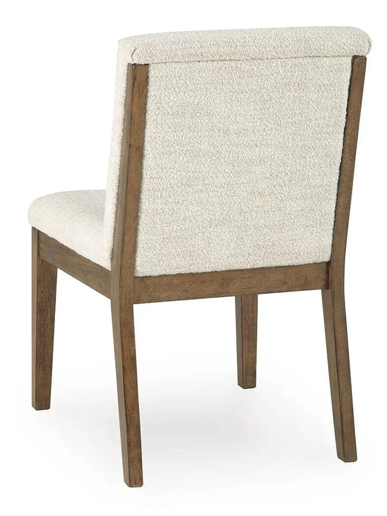 Marxmore Dining Side Chairs | Set Of 2 | Beige And Brown | Upholstered Seats