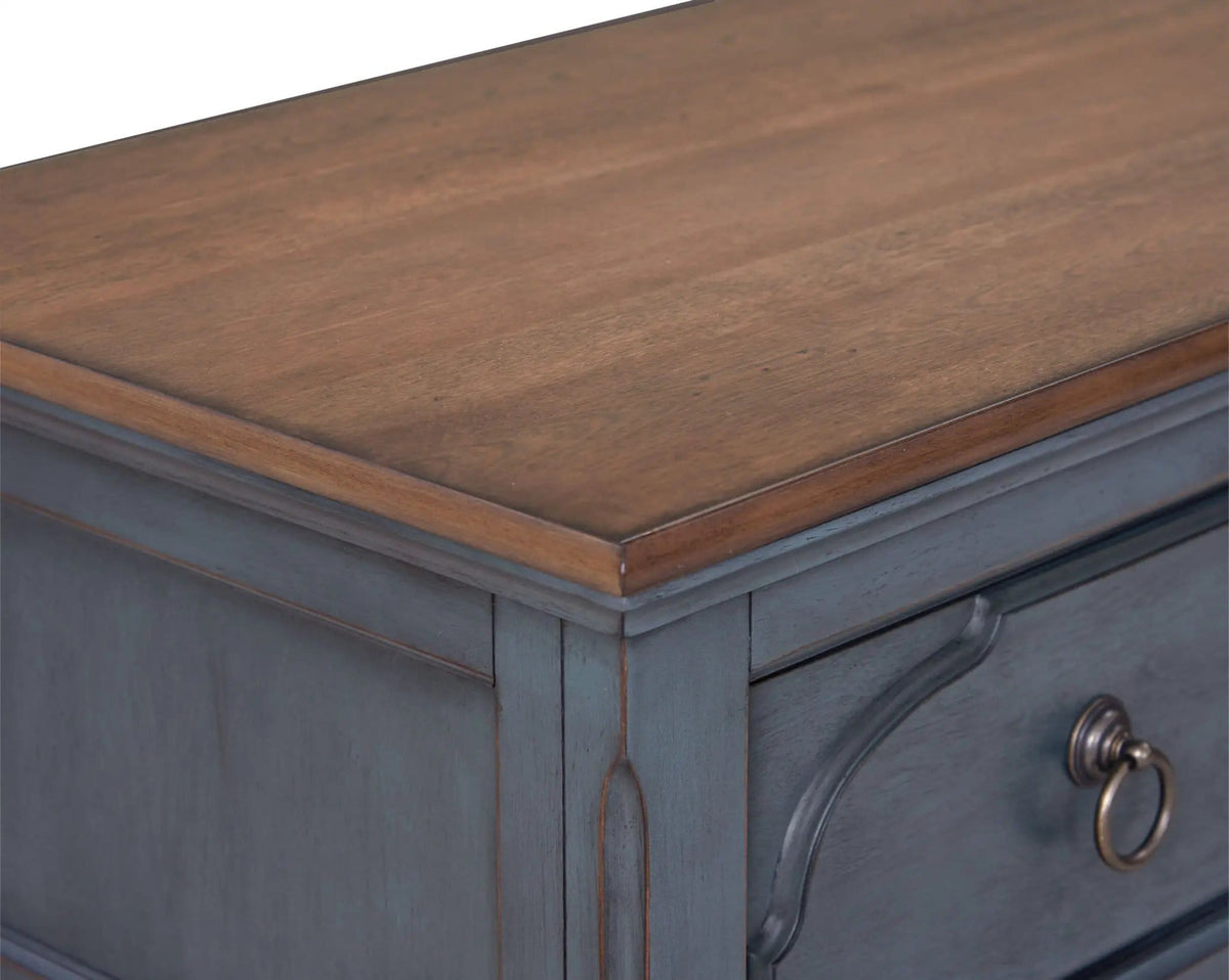 Chest Blue | 40 x 18 x 54 in | Wood | Living Room