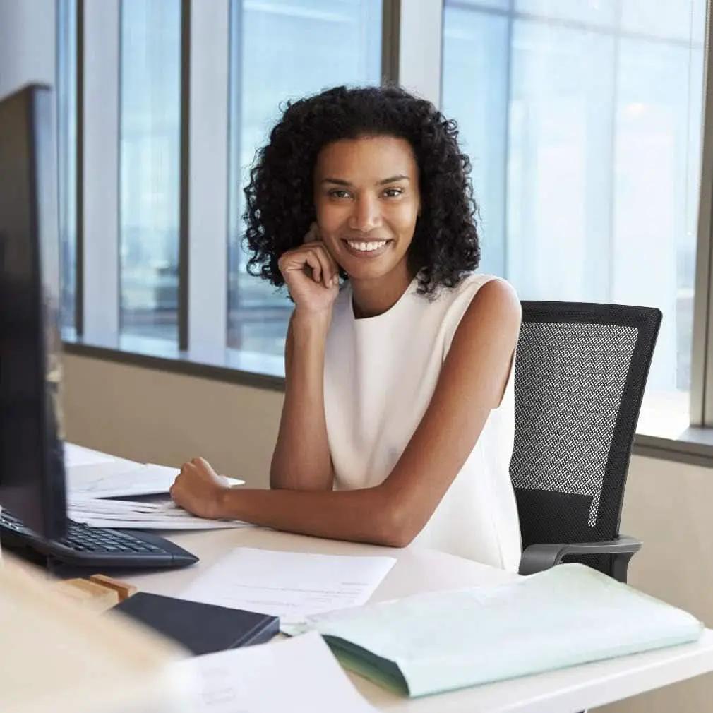 Ergonomic Mesh Office Chair With Lumbar Support Adjustable from PriceLows™