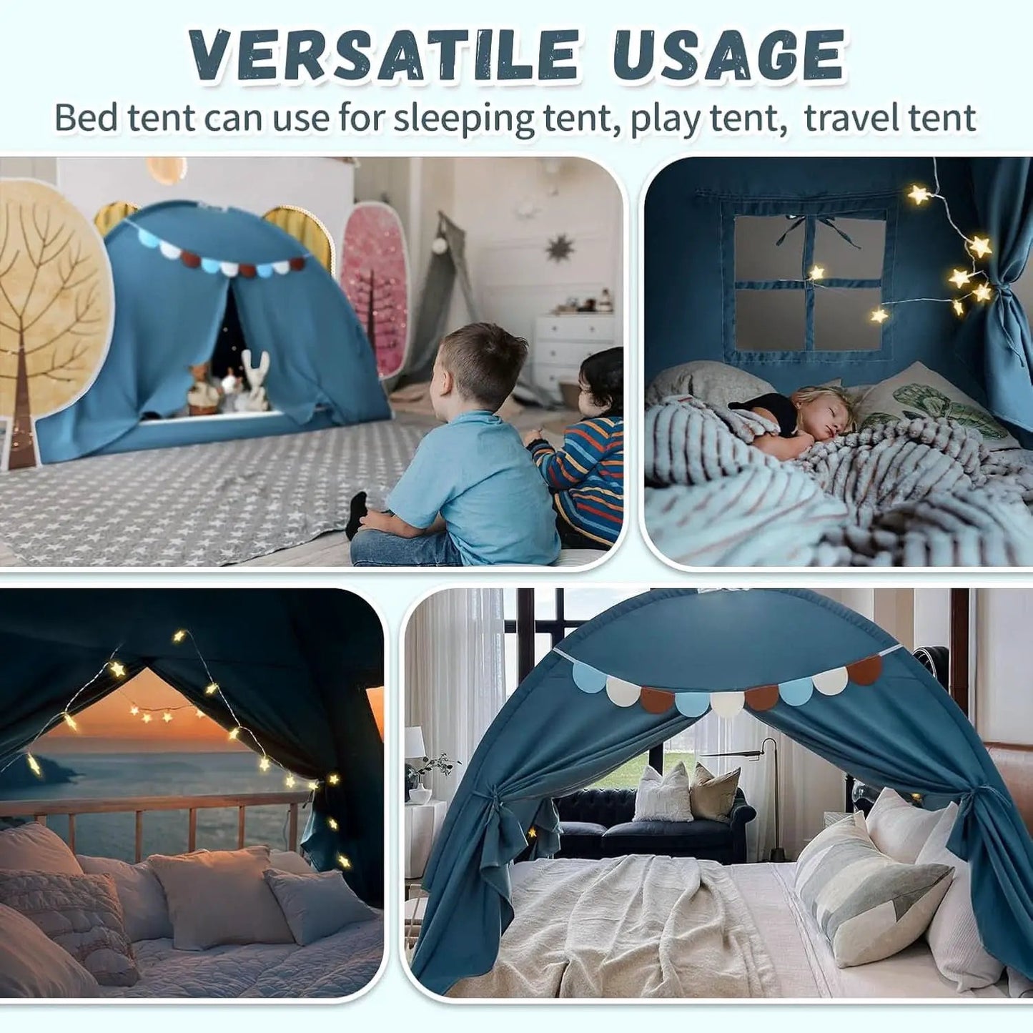 Fullsize Bedroom Canopy Playroom Privacy Tent Deluxe from PriceLows™