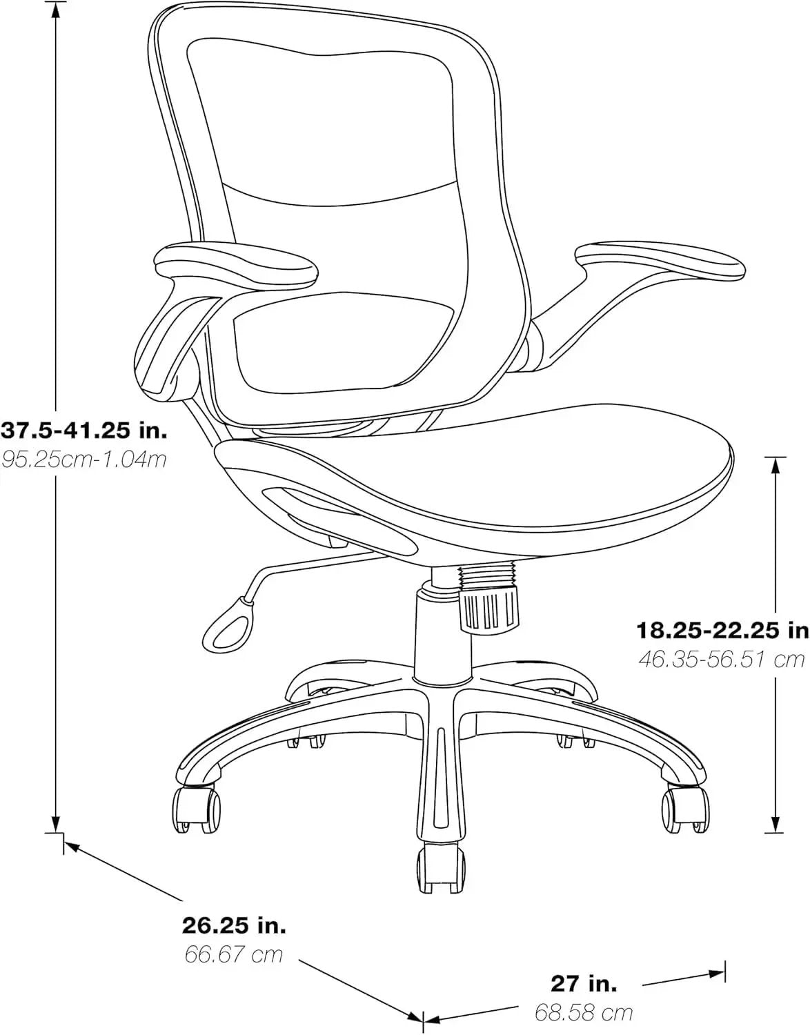 Riley Ventilated Manager's Office Desk Chair With Black Mesh from PriceLows™