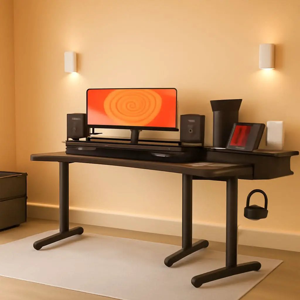 63 Inch L Shaped Electric Standing Desk With Drawers from PriceLows™
