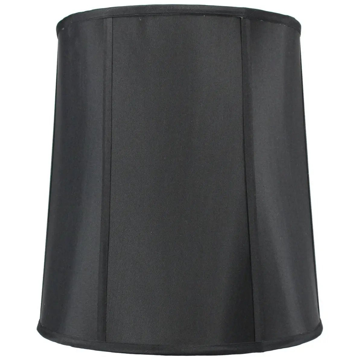 Drum Lamp Shade | 14W X 15H | Premium Black Fabric | Gold Lined