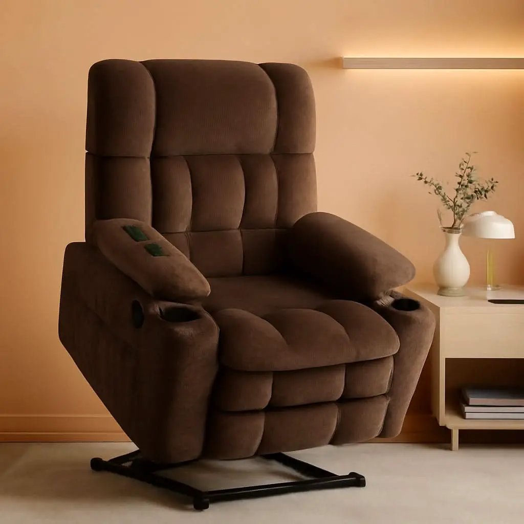 Large Power Lift Recliner With Massage And USB Ports from PriceLows™