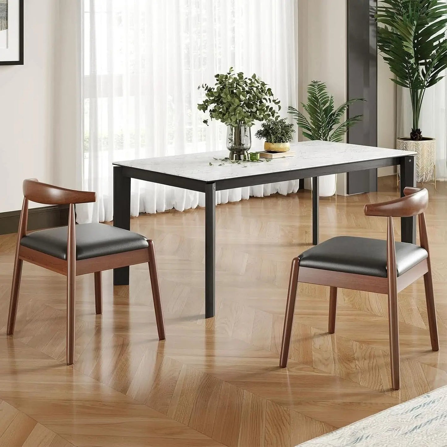Midcentury Dining Chairs With Durable Premium Rope from PriceLows™