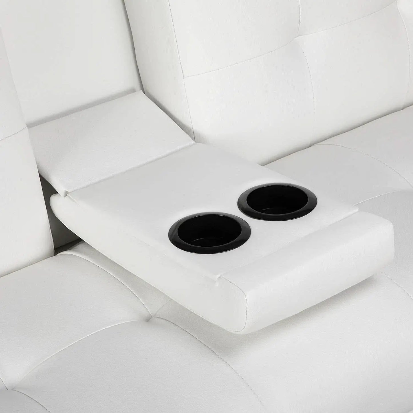 Convertible Sofa Bed With Cup Holders And Adjustable Back from PriceLows™