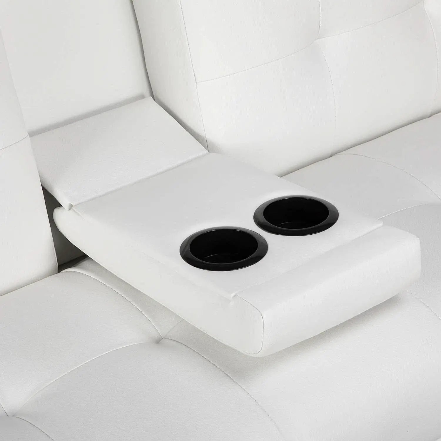 Convertible Sofa Bed With Cup Holders And Adjustable Back from PriceLows™