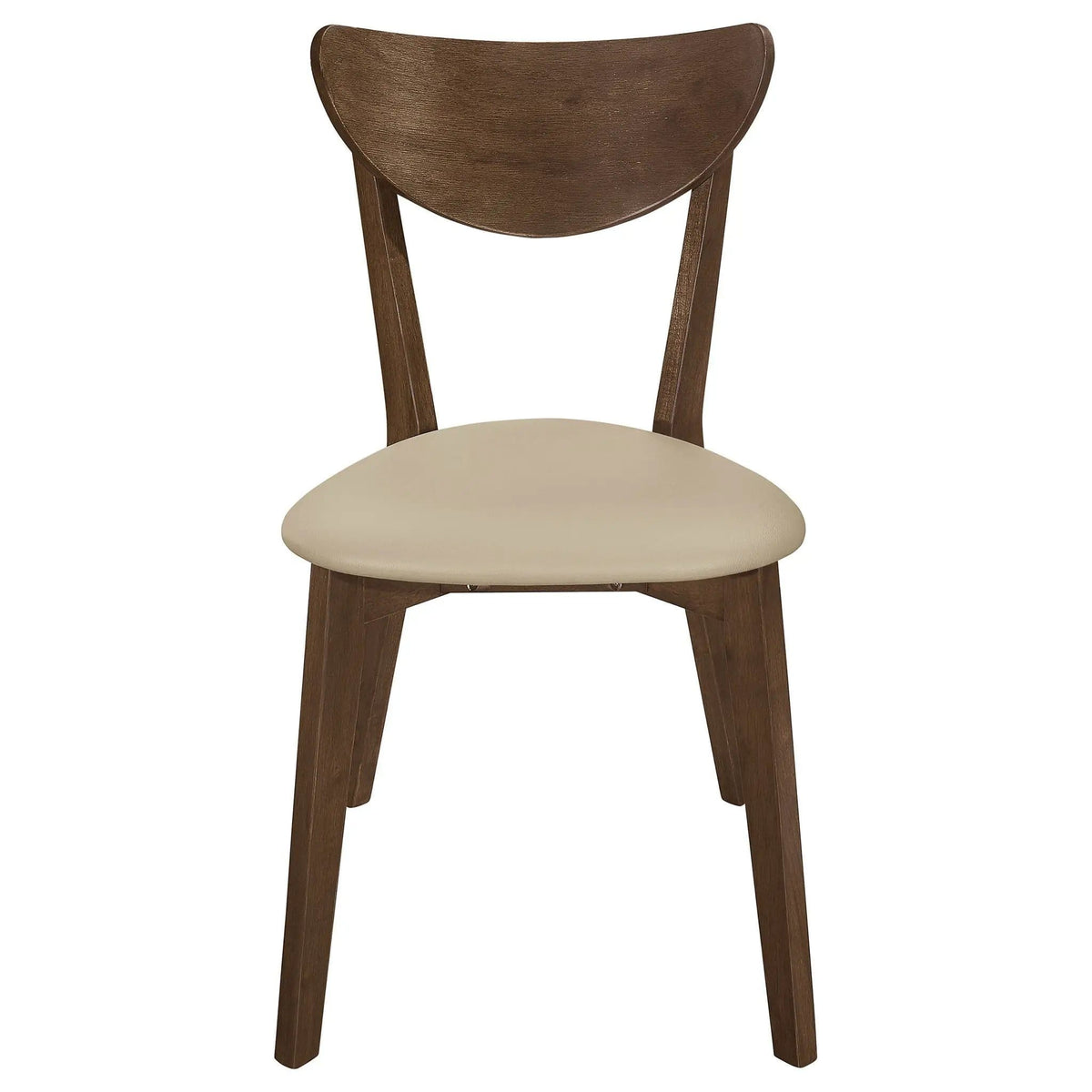Kersey Wood Dining Side Chair Chestnut (Set of 2) | 17.25 x 21.75 x 31.25 in | Rubberwood & Engineered Wood | Dining Room