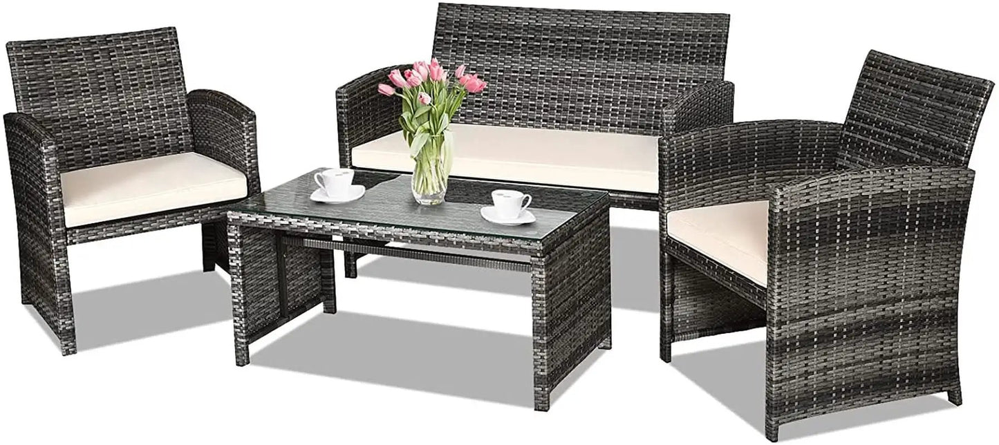 Weather Resistant Rattan Patio Furniture Set for Outdoors from PriceLows™