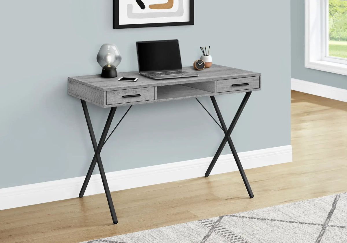Computer Desk With Drawers | 42 Inch Width | Left Or Right Setup | Laptop Friendly