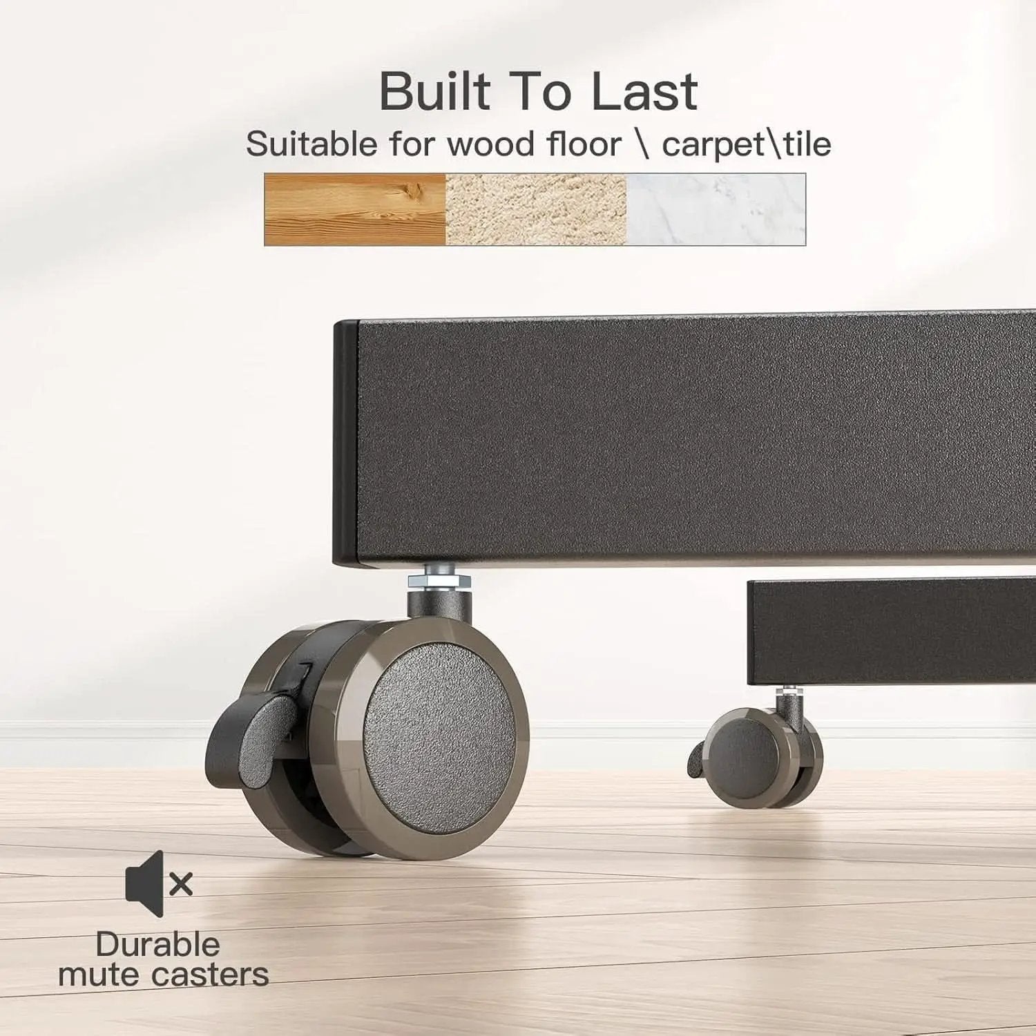 Adjustable Rolling TV Cart For 13 To 50 Inch TVs Tilt from PriceLows™