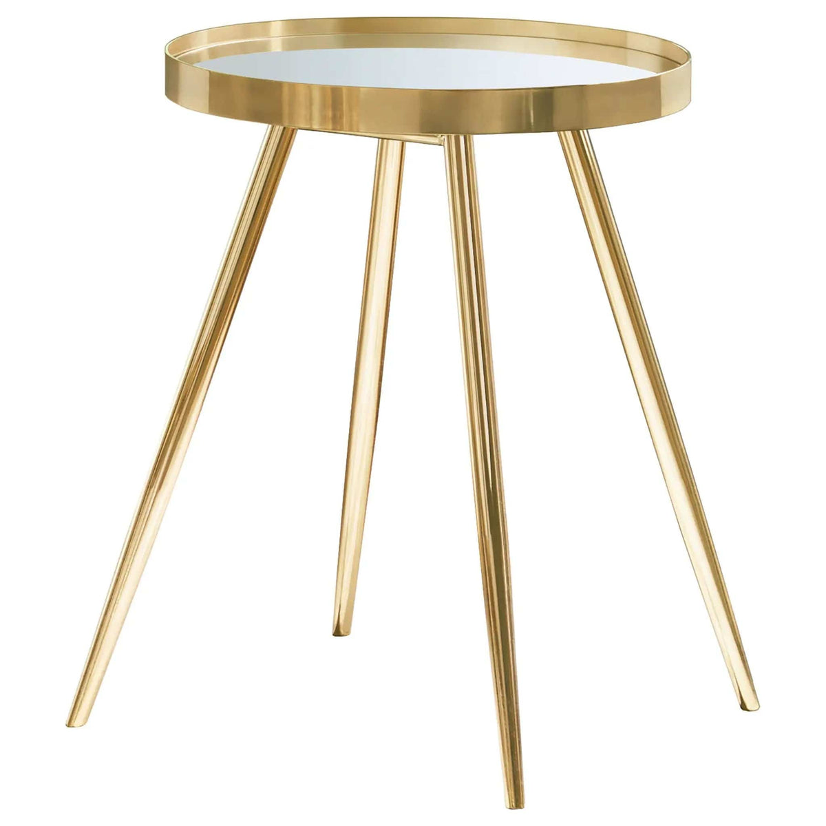 Kaelyn 3-piece Round Coffee and End Table Set | 3-Piece Set | Metal | Gold