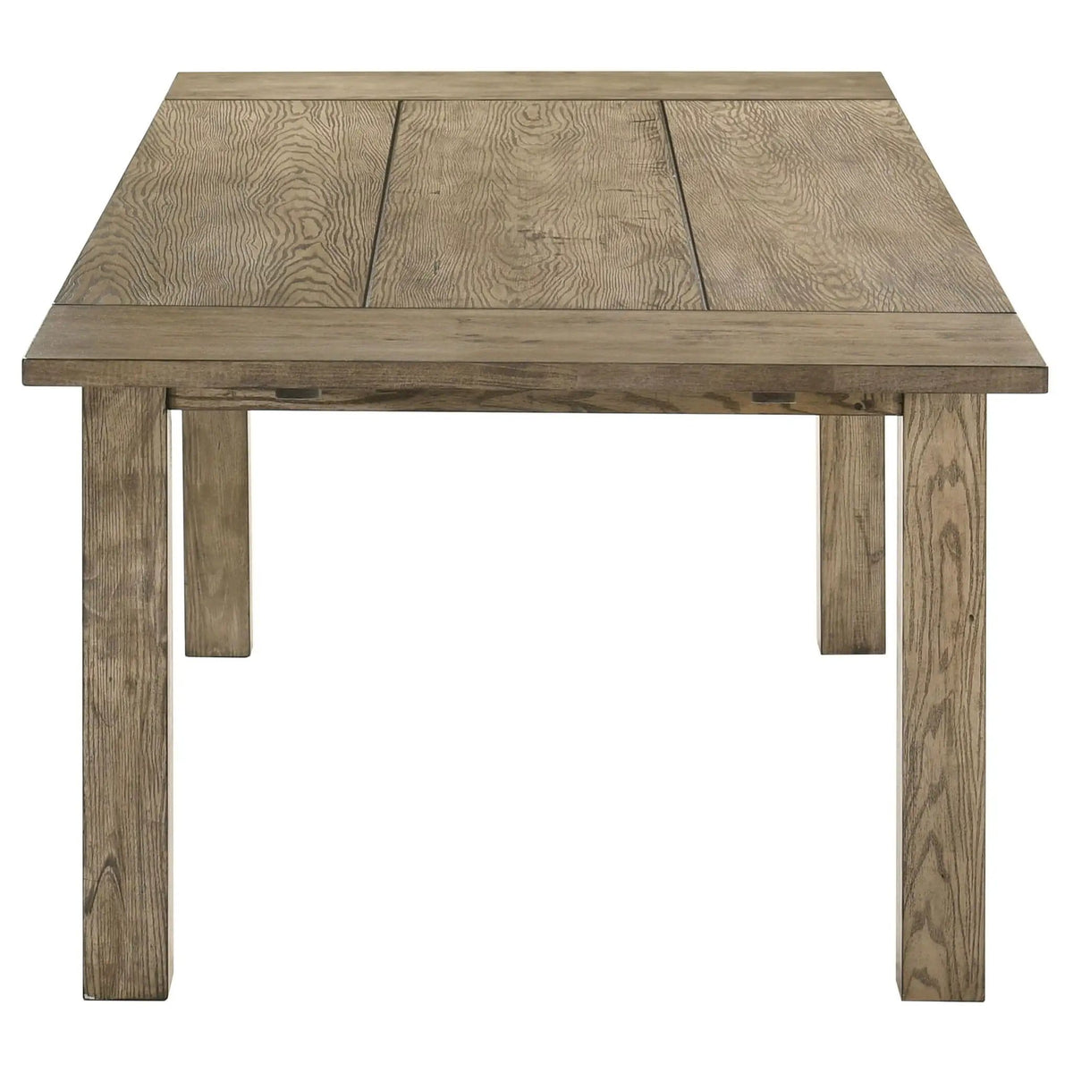 Cardova 87-inch Solid Wood Extension Dining Table Vineyard | 63 x 39.25 x 30 in | Solid Wood & Rubberwood | Oak