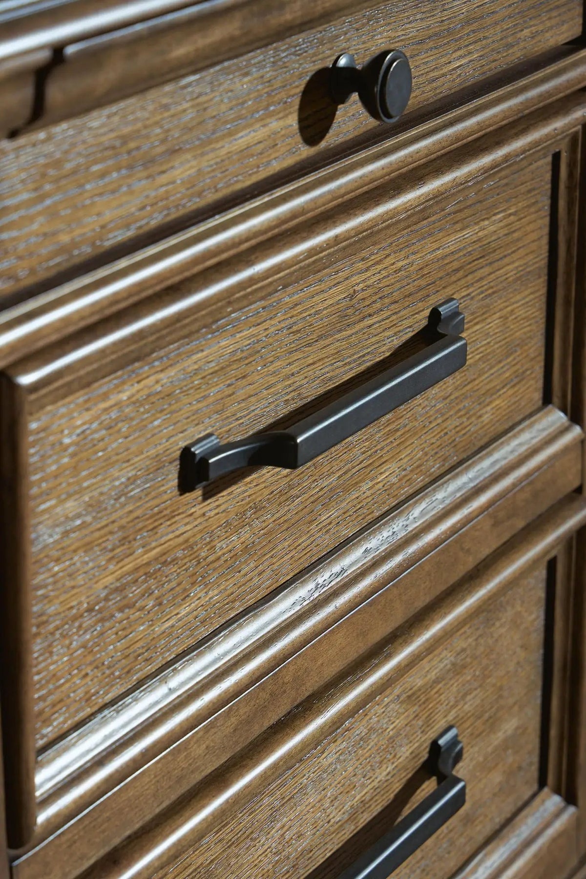 Karallin Dresser | 63.88 Inch Width | Oak Veneer | Natural Wood Grain