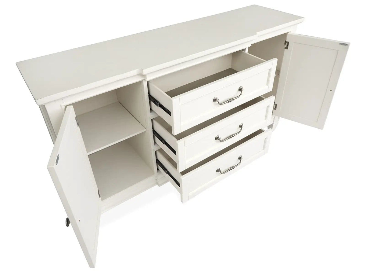 Willowbrook Buffet | 18 x 64 x 36 in | Veneer & Wood | Egg Shell White