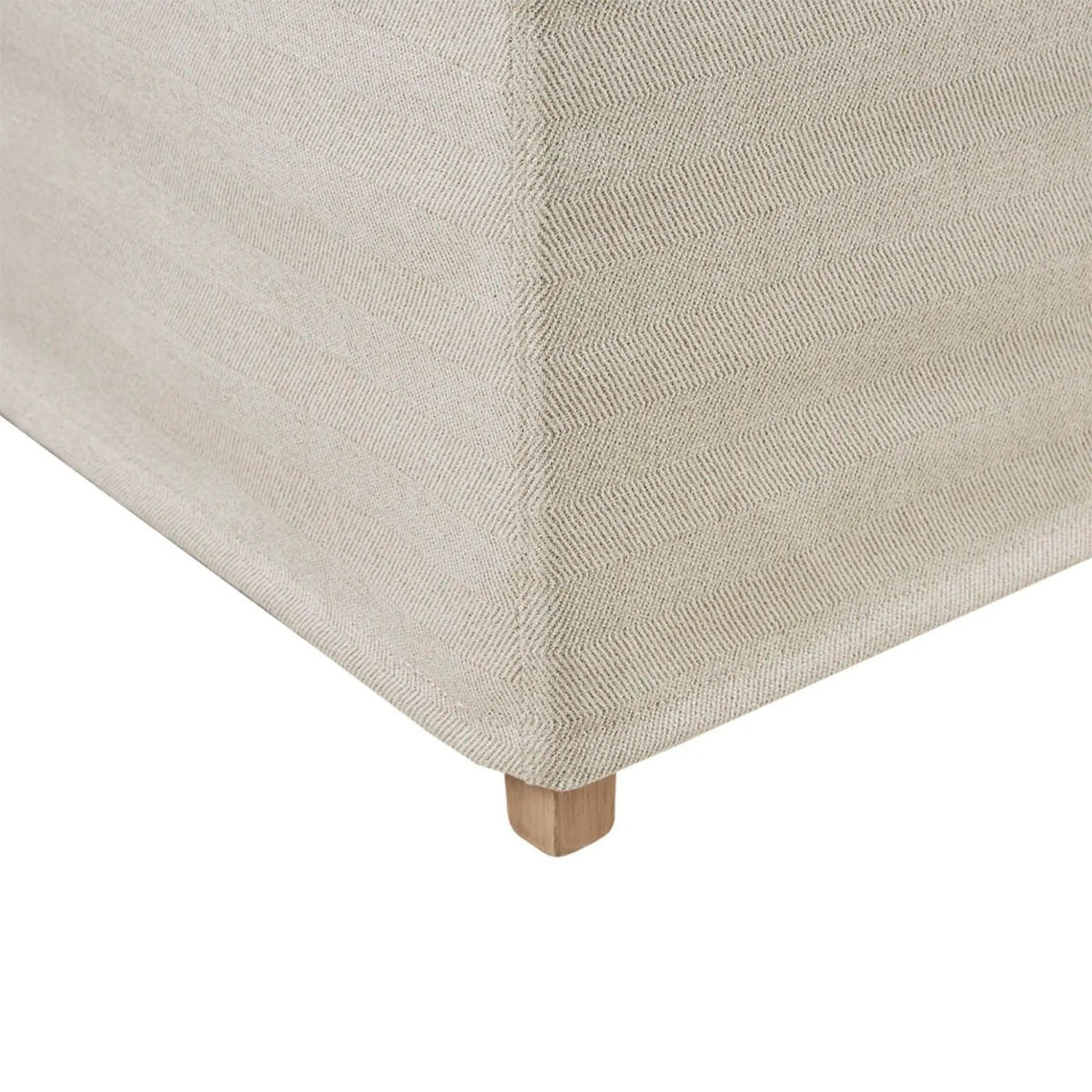 Dining Chairs With Skirts | Set Of 2 | Beige Farmhouse Style | Bronze Nailhead Trim