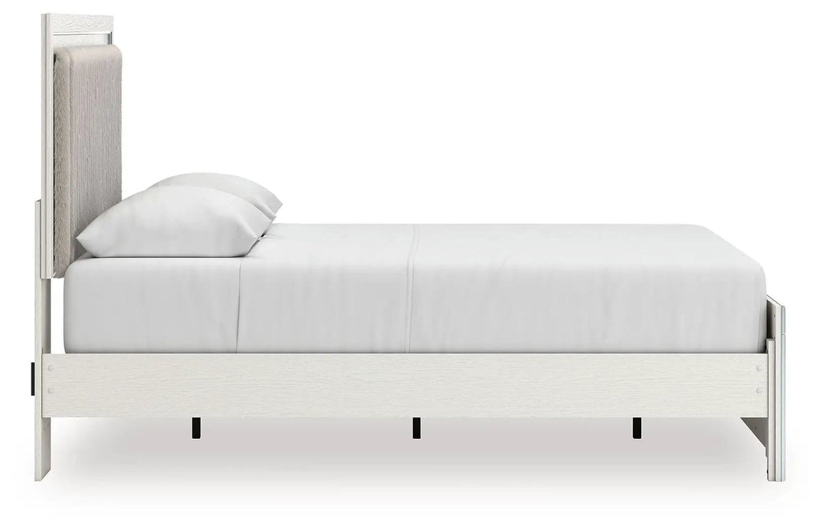 Zuraleus Upholstered Panel Platform Bed With Roll Slats | 4 Pieces | Bedroom Furniture | Bedroom