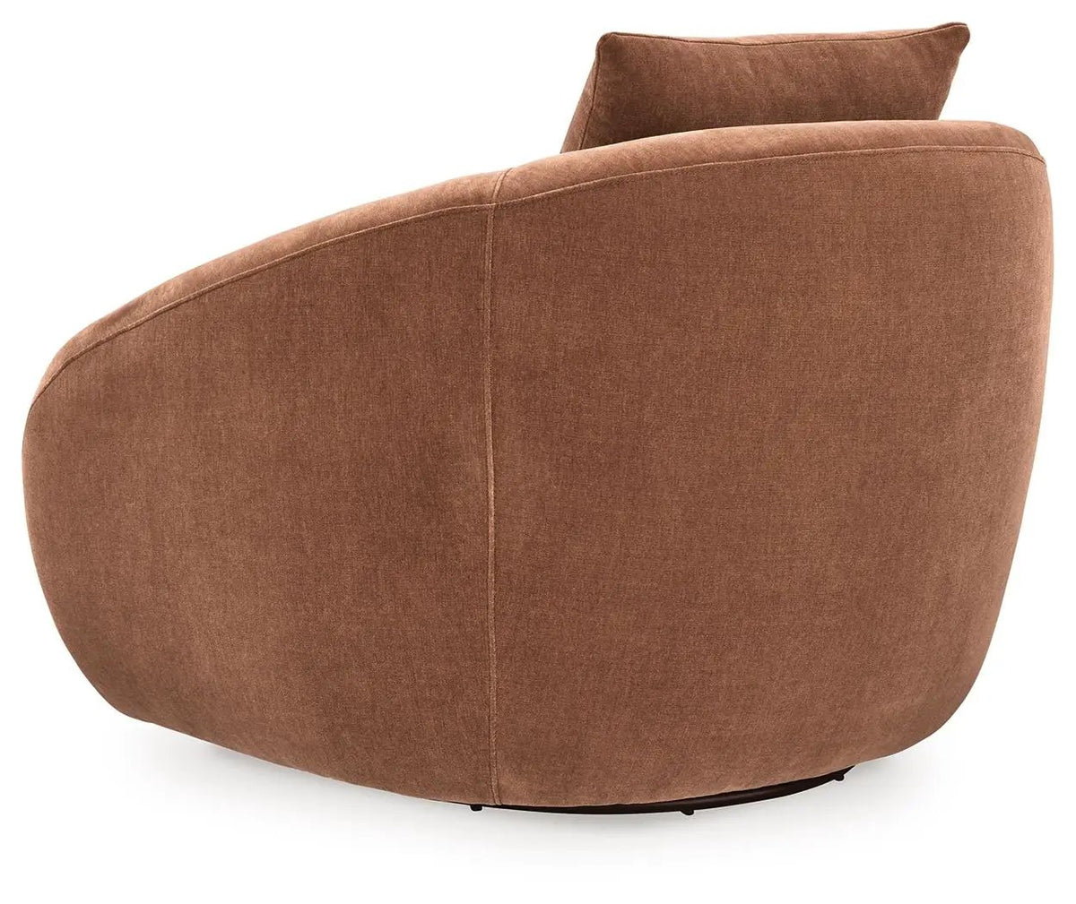Yahya Swivel Accent Chair | Soft Velvet Upholstery | Reading Nook Seating | 39.5 Inch Length