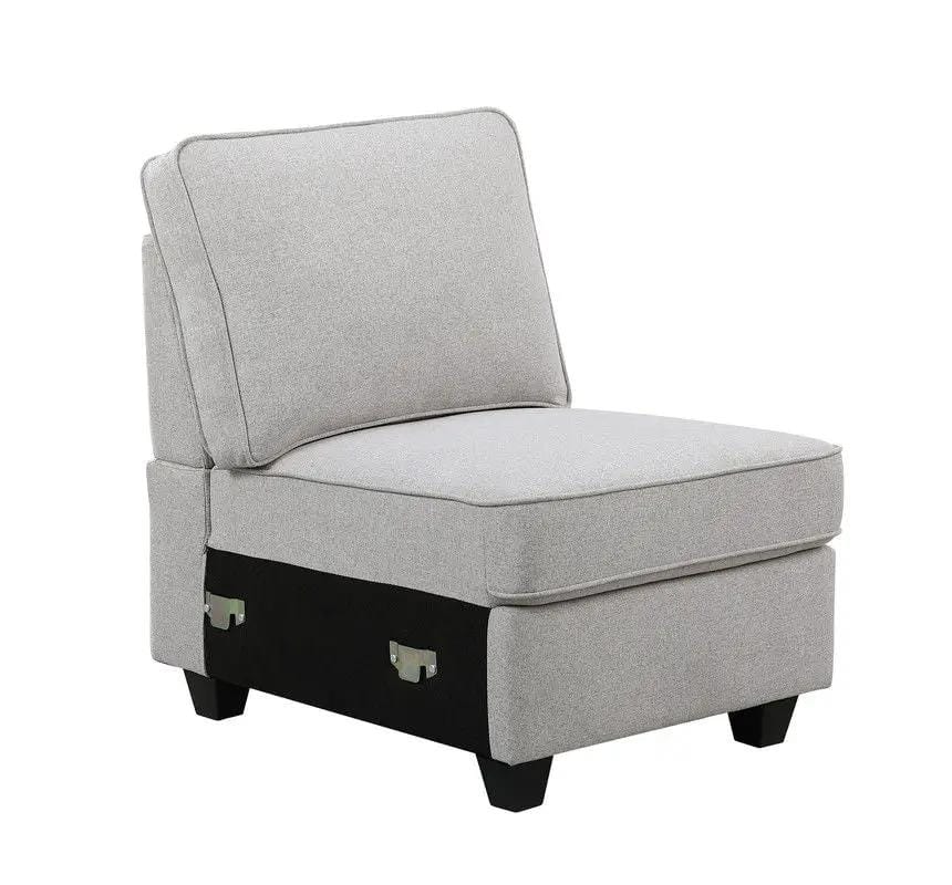 Leo Comfor Modular Sofa And Ottoman 2 Piece Living Room Set | 2 Pieces | Fabric | Living Room