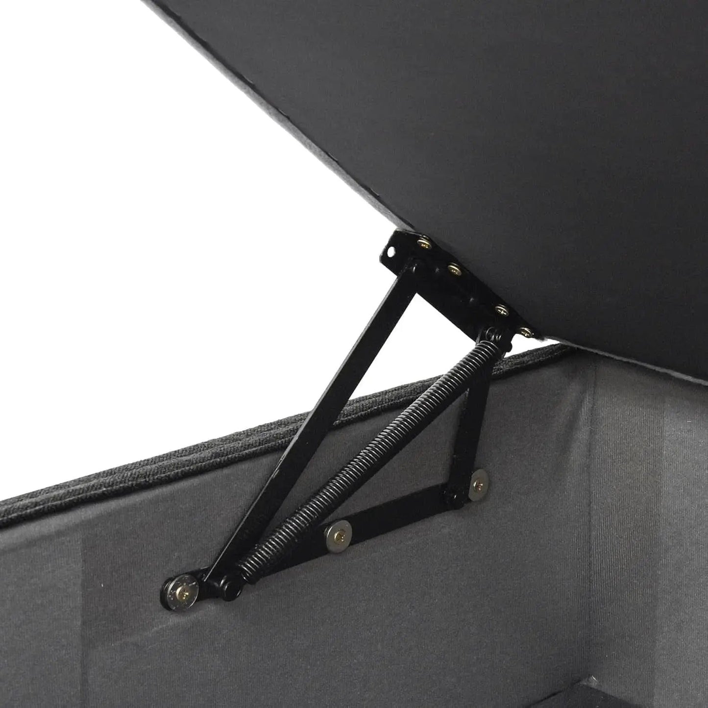 Black Storage Ottoman With Removable Cushion Covers from PriceLows™