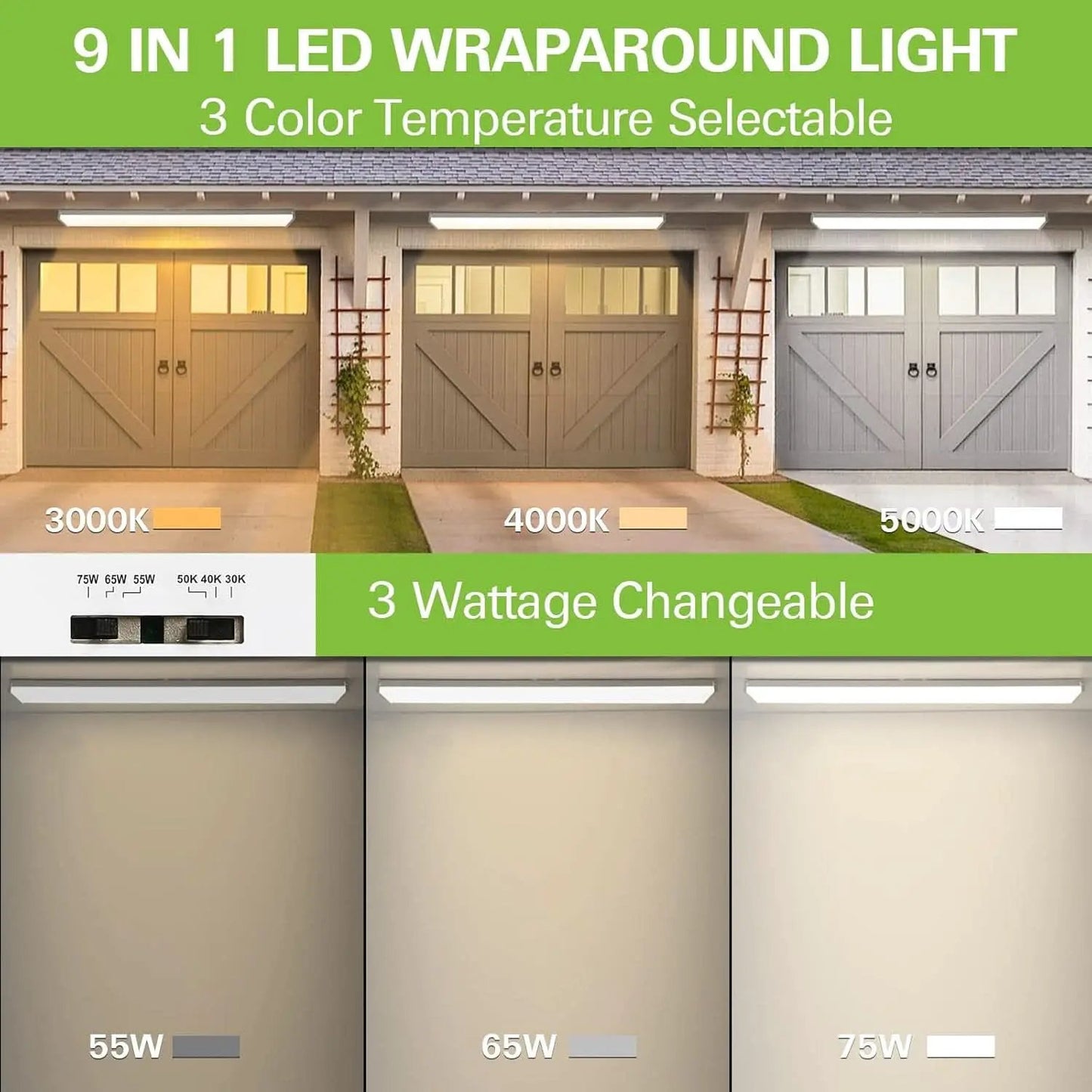 4 Foot LED Wraparound Light With Selectable Wattages from PriceLows™