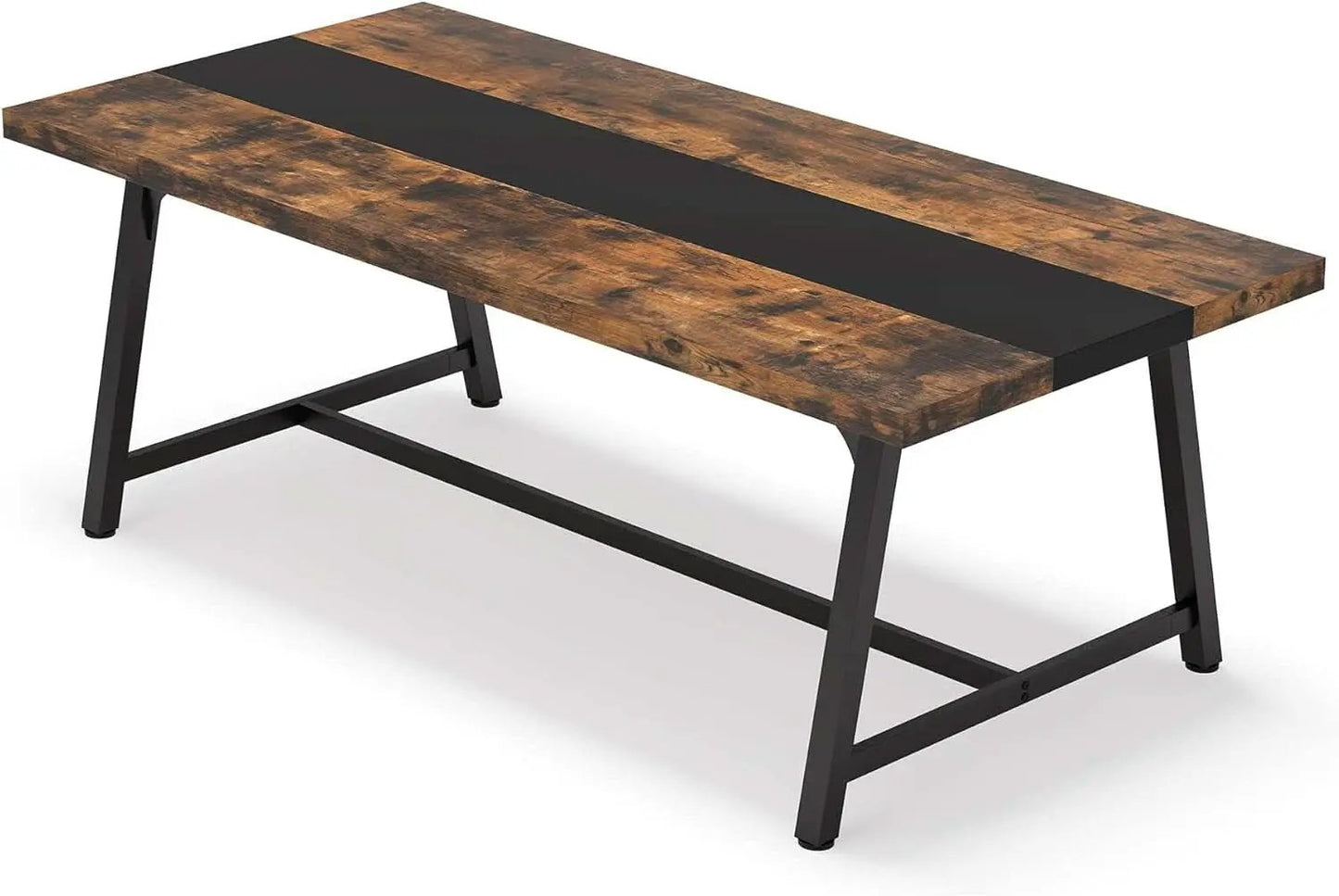 Dining Table For 8 70.87 Inch Rectangular Wood Metal Frame from PriceLows™