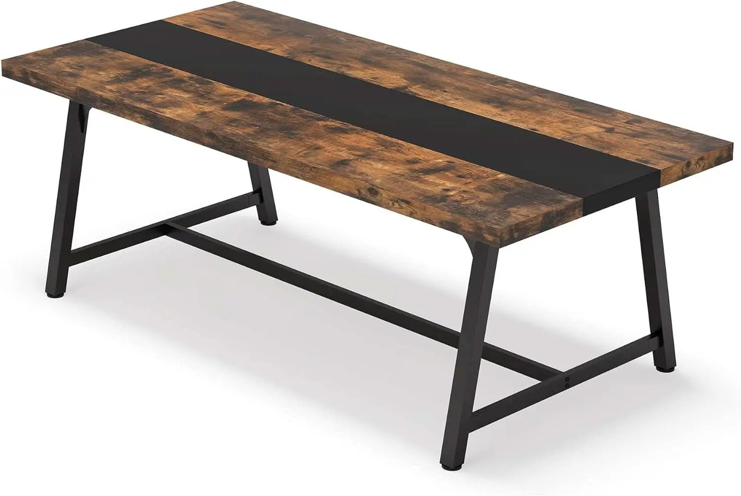 Dining Table For 8 70.87 Inch Rectangular Wood Metal Frame from PriceLows™
