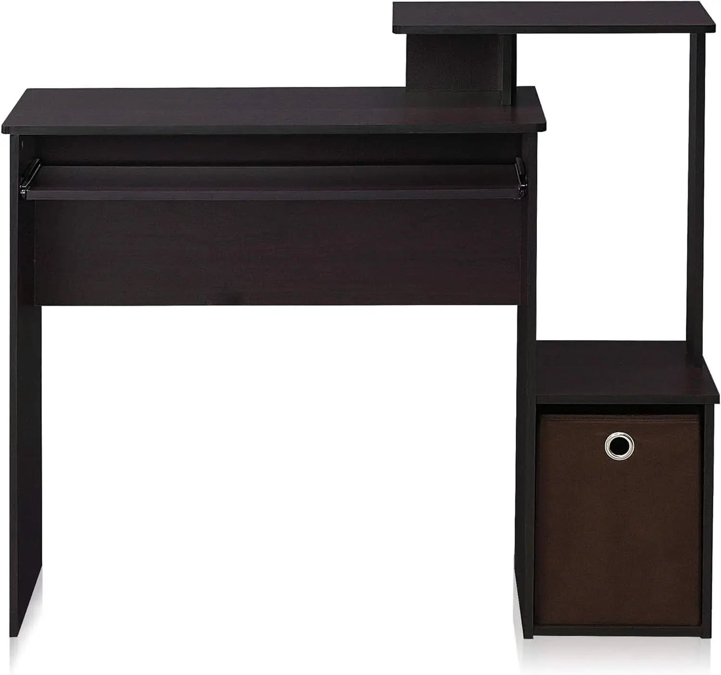 Dark Walnut Multipurpose Home Office Desk Regular Size from PriceLows™