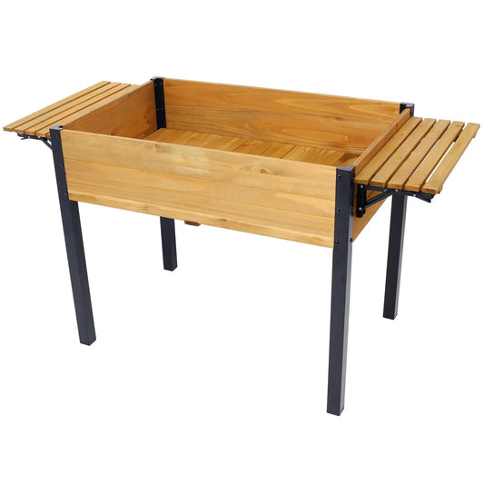 Raised Garden Bed | Premium Fir Wood | Folding Storage Shelf