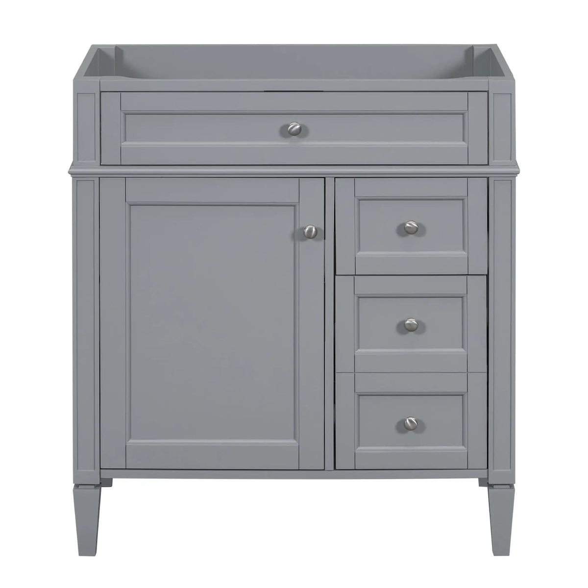 Bathroom Vanity | 3 Drawers | Blue Finish | Tip Out