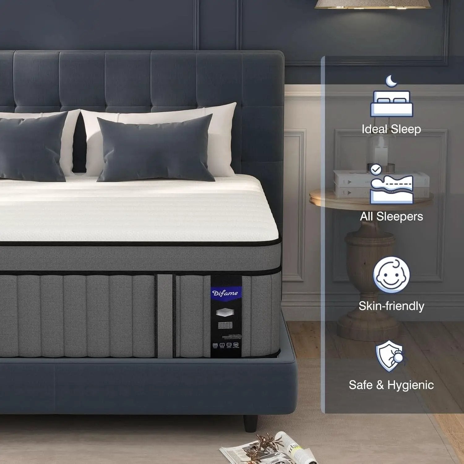 King Size Gel Memory Foam Pocket Spring Hybrid Mattress from PriceLows™