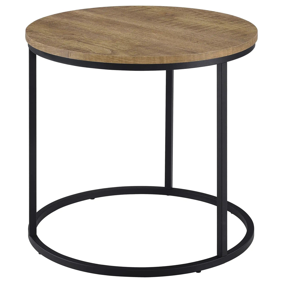 Lainey Round Occasional Side End Table Mango | 23 x 23 x 21.75 in | Metal | Living Room
