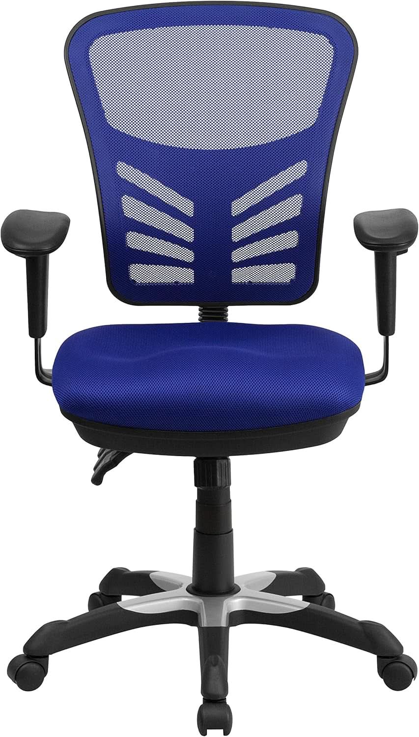 Ergonomic Mesh Office Chair Blue With Adjustable Lumbar from PriceLows™