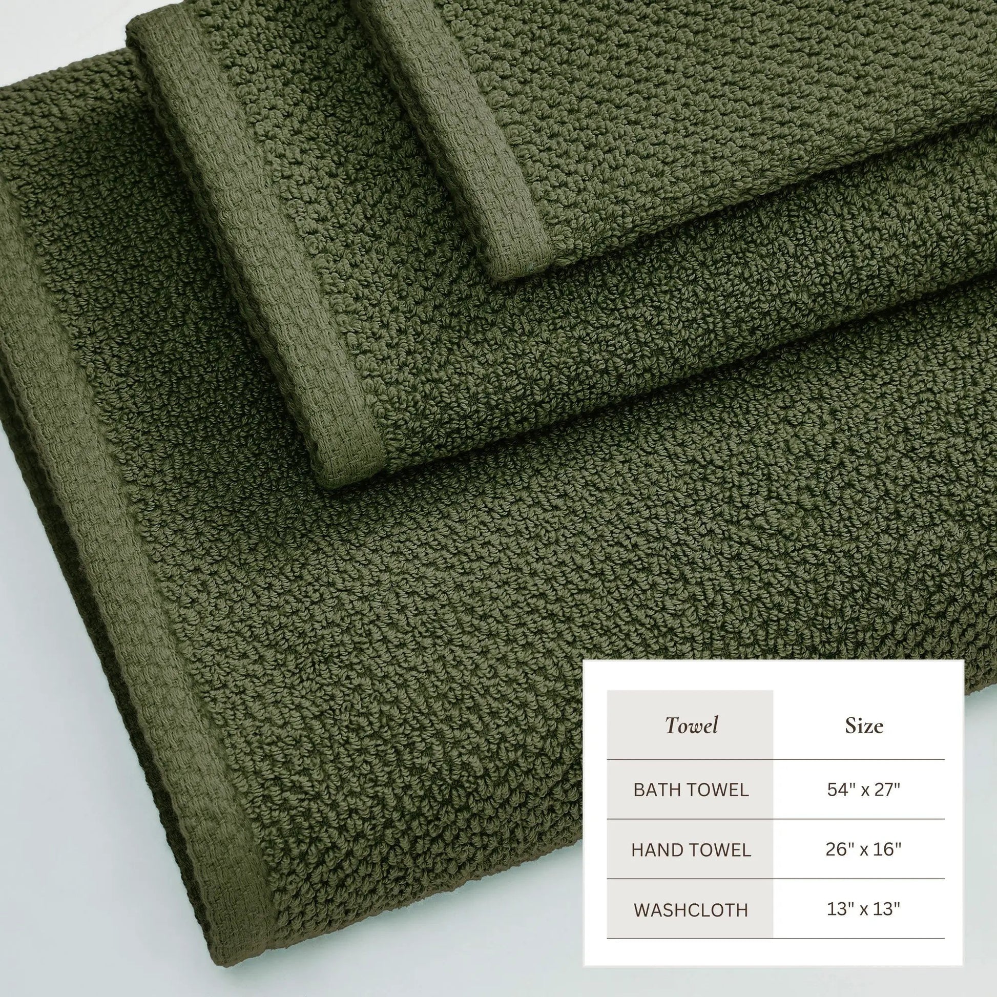Cotton Textured Bath Towel Set - Acacia Collection from PriceLows™
