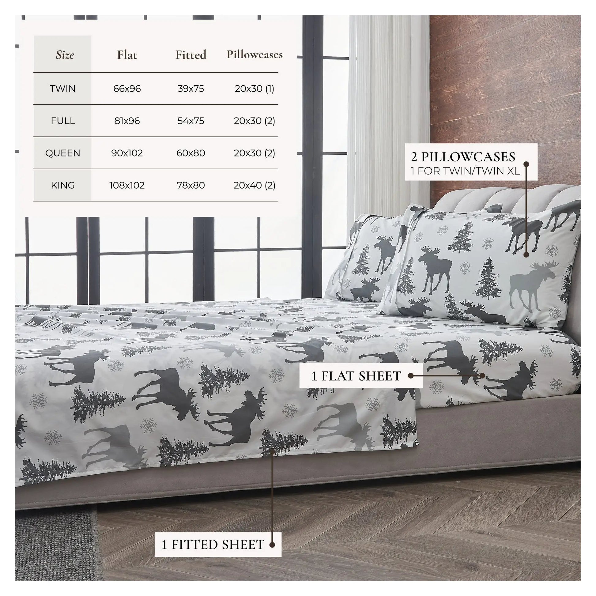 Lodge Printed Sheet Set - Mountain Ridge Collection from PriceLows™