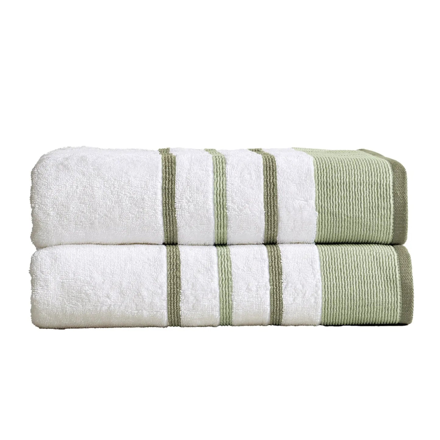 Decorative Cotton Stripe Bath Towel Set - Noelle Collection from PriceLows™