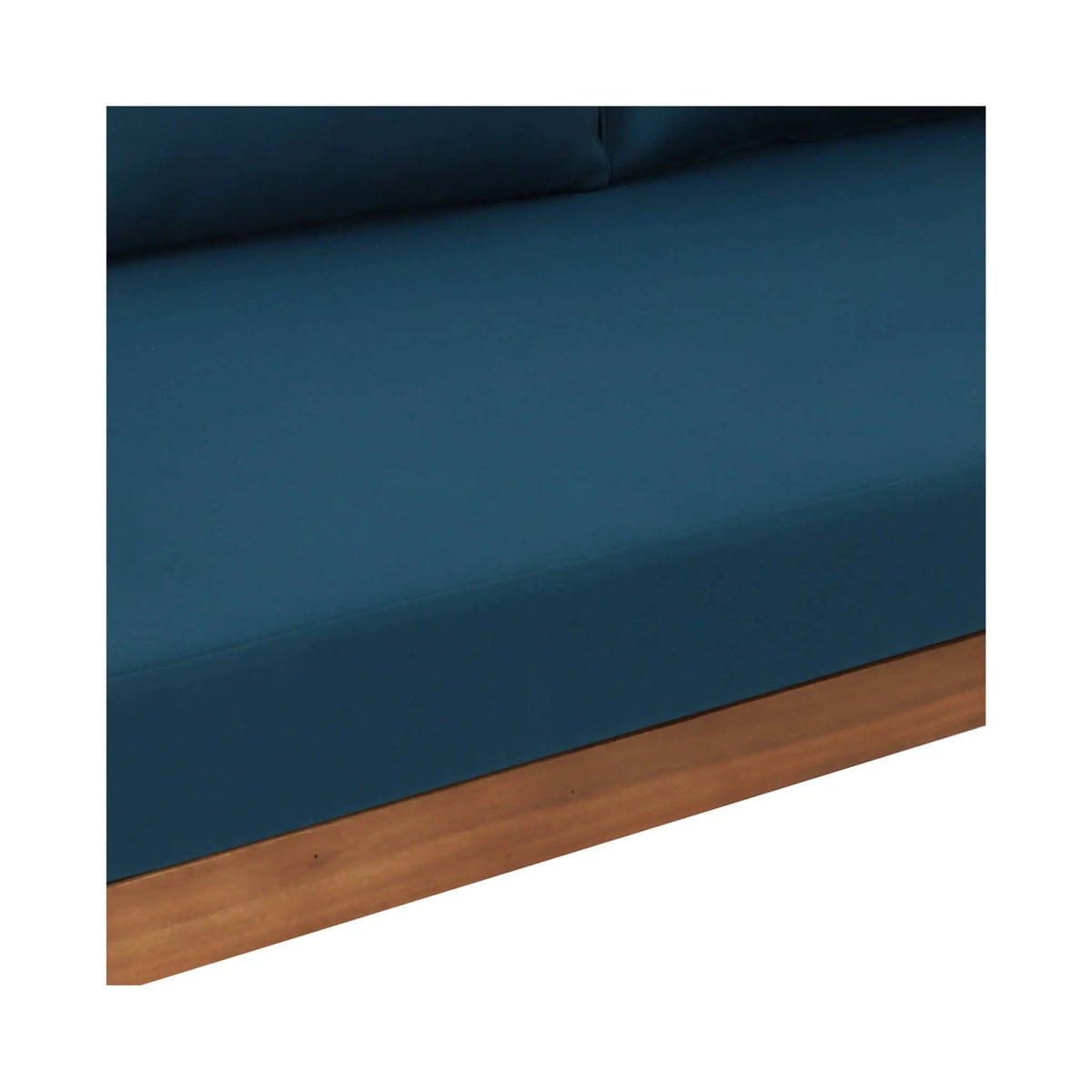 Acacia Wood Daybed Sofa | 3-Seater Outdoor Design | Water-Resistant Cushions | Open Slat Backrest